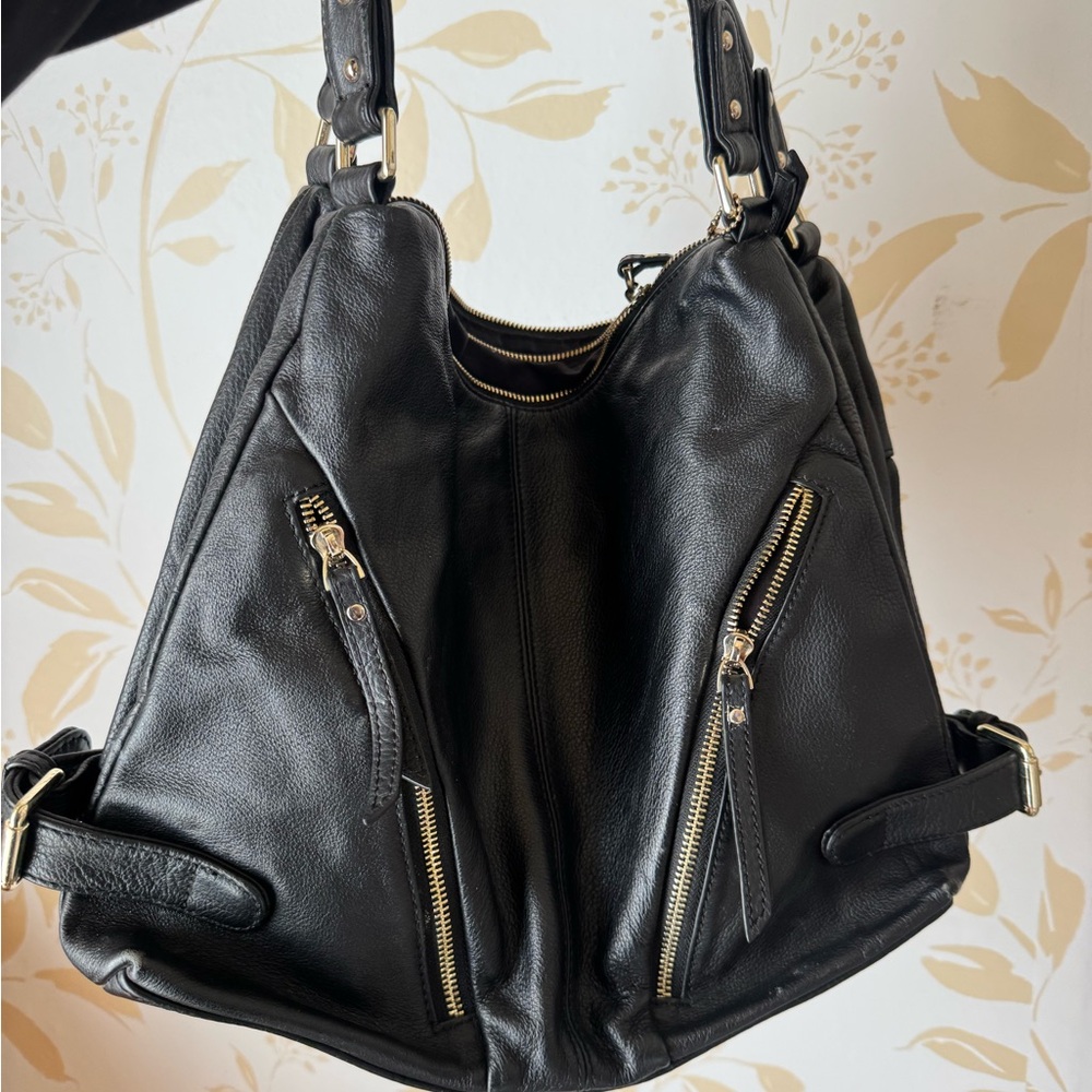 Clarks Leather Black Purse Bag